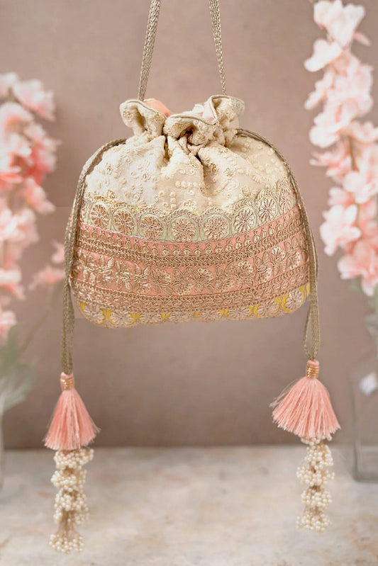 Antique Multicolor Embroidered Potli bag