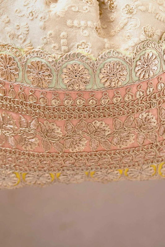 Antique Multicolor Embroidered Potli bag
