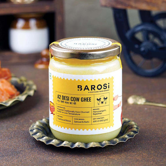 Barosi A2 Desi Cow Ghee - Pack of 1 - 500 ml
