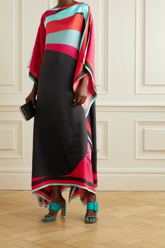 Summer Wear Soft Satin Silk Kaftan, Caftan