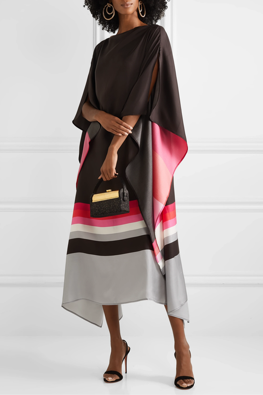Soft Satin Silk Kaftan, Long Women's Caftan