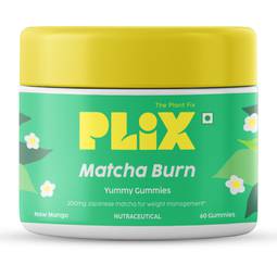 Plix Japanese Matcha Burn Gummies - Natural Wellness & Metabolism Support - 30 Gummies