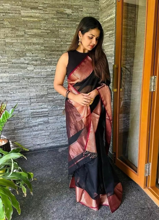 Banarasi Soft Silk Saree For Women's