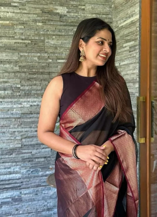 Banarasi Soft Silk Saree For Women's