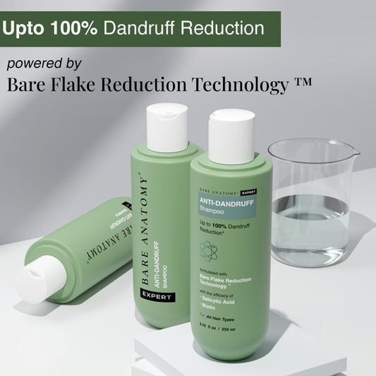 Bare Anatomy Expert Anti-Dandruff Shampoo 250ml + Mask 250gm| Advanced Hair Growth Serum -30ml |