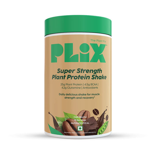 Plix Strength 25G Plant Protein Powder - Premium Plant-Based Protein for Fitness & Wellness, 500g