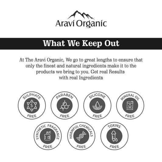 Aravi Organic Teeth Whitening Charcoal Powder - 50 gm