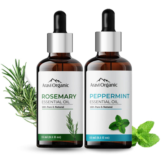 Aravi Organic Rosemcary And Peppermint Essential Oil For Hair- 15 ml
