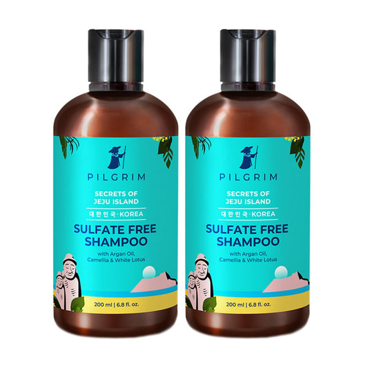 PILGRIM Shampoo with Argan Oil Pack of 2 (200ml X 200ml)