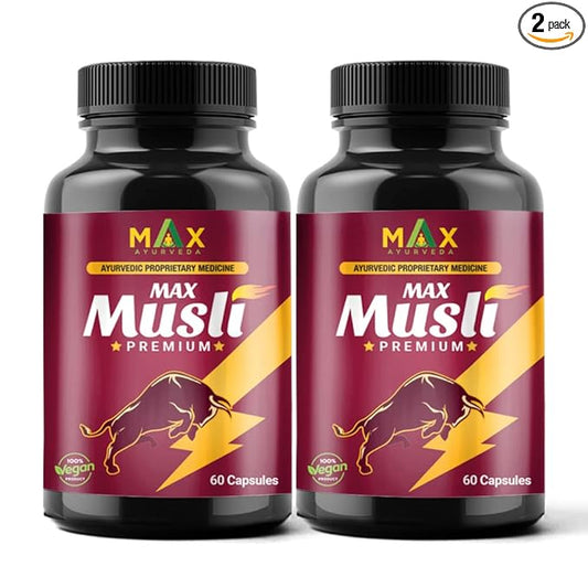 Max Ayurveda Musli Premium For Men - 60 Capsules - Pack Of 2