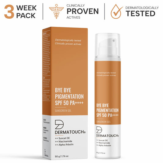 DERMATOUCH BYE BYE PIGMENTATION SUNSCREEN| SPF 50 PA++++ | -50G
