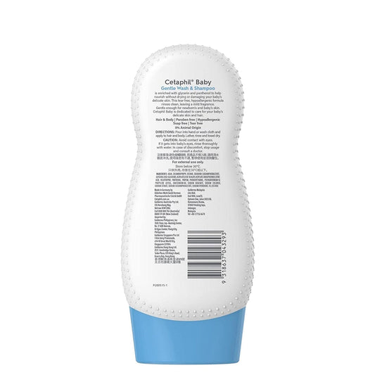 Cetaphil Baby Gentle Wash & Shampoo & Glycerin & Panthenol -230 ml