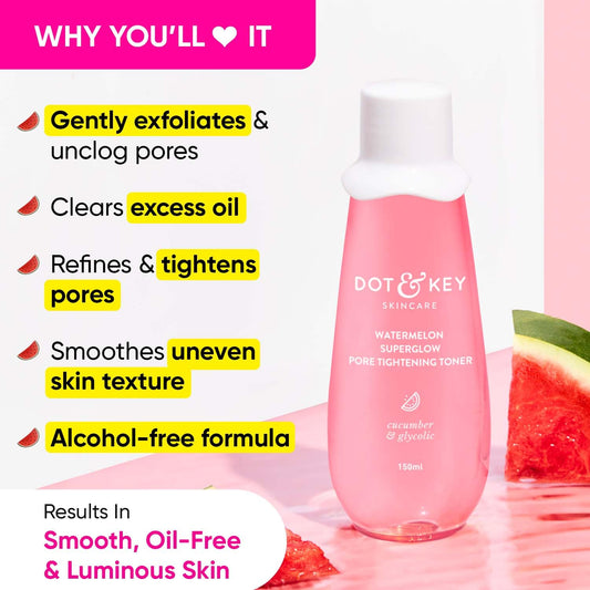 Dot & Key Watermelon Skin Glow Pore Tightening Face Toner -150 ml