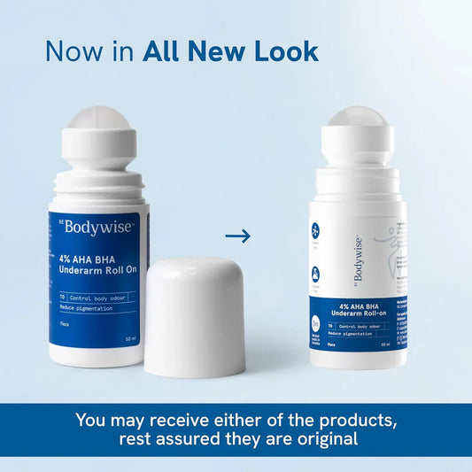 Be Bodywise 4% AHA BHA UnderArm Roll On - Flora -50 ml