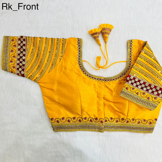 Readymade Cobra Silk Blouse Wedding Bridal Saree Blouse