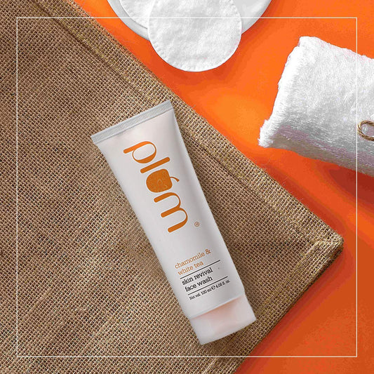 Plum Chamomile & White Tea Revival Face Wash | Mild Cleanser :- 120ml