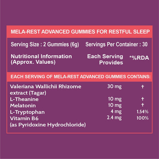 Carbamide Forte Melatonin Gummies with Tagar -60 gummies