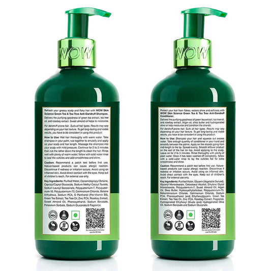 Wow Skin Science Anti-Dandruff Shampoo & Conditioner Combo