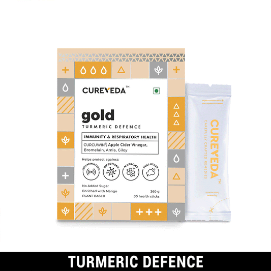 Cureveda Gold Turmeric Defense – Natural Wellness & Immune Boost Supplement