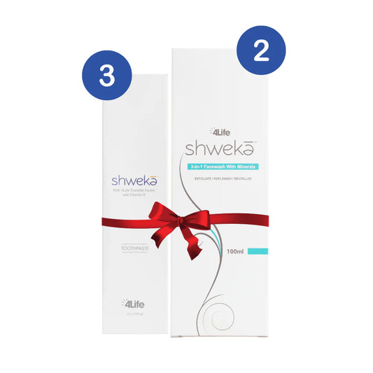 4Life Shweka 3 in 1 Facewash -100 ml & Toothpaste