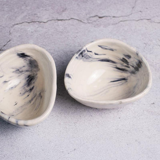Marble Dessert Bowls | Set of 2