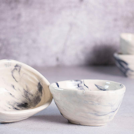 Marble Dessert Bowls | Set of 2