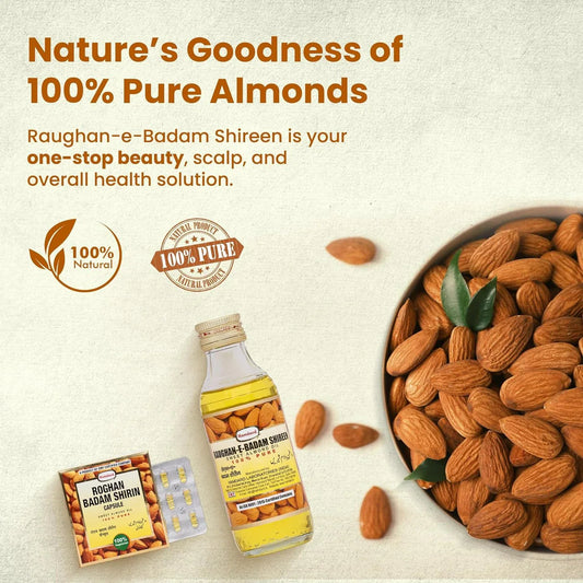 Hamdard Roghan Badam Shirin Sweet Almond Oil -50 ml