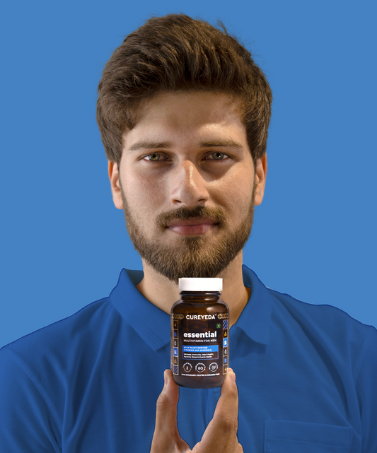 Cureveda Natural Multivitamin Tablets - 60 Count, Plant-Based Daily Wellness Supplement