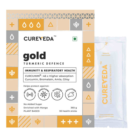 Cureveda Youth & Gold Combo – Natural Skin Radiance & Wellness Blend