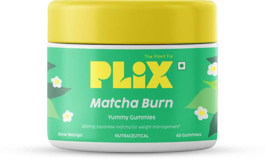 Plix Japanese Matcha Burn Gummies - Natural Wellness & Metabolism Support - 30 Gummies