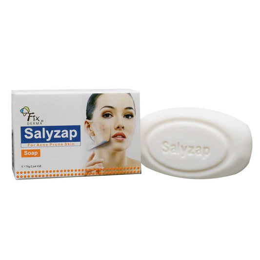 Fixderma Salyzap Cleansing Soap – Purifying & Brightening Formula (75g)