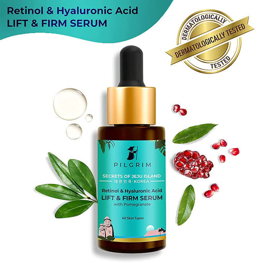 Pilgrim Retinol & Hyaluronic Acid Lift & Firm Serum-30ml.
