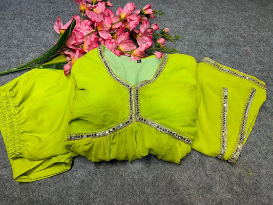 Georgette With Full Sleeves Long Gown Anarkali Dresses