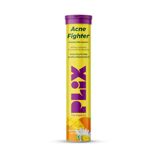 PLIX The Plant Fix Acne Fighter Effervescent Tablets - Mango -15 tabs