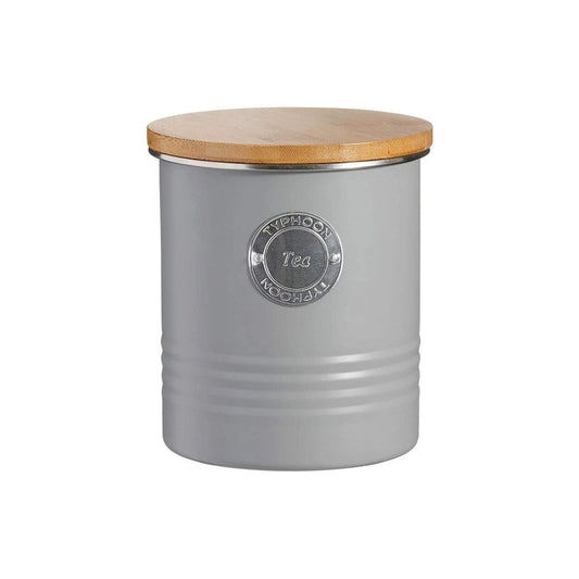 Living Grey Tea Storage with Bamboo Fibre Lid | Single