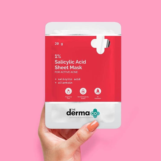 1% Salicylic Acid Sheet Mask With Salicylic Acid & Allantoin - 20g