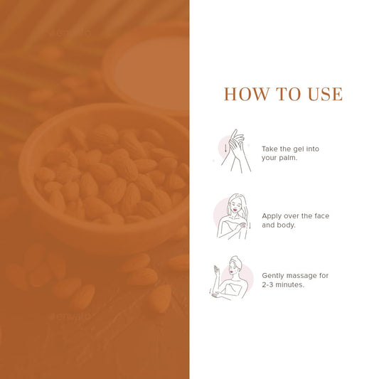 Khadi Natural Almond Soap, 125g Herbal Bathing Bar Natural Soap with Essential Oils  Restores moisture contentSuitable for All Skin Types