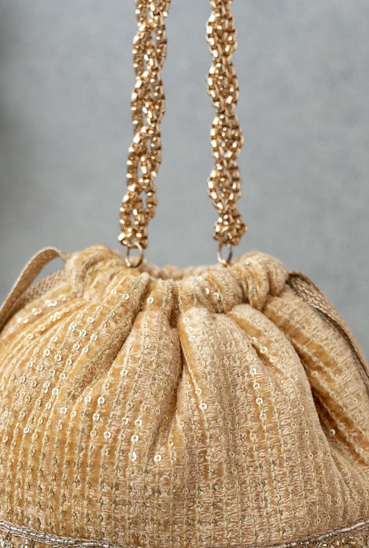 Embroidered velvet Potli Bag Clutch, Designer Handbag