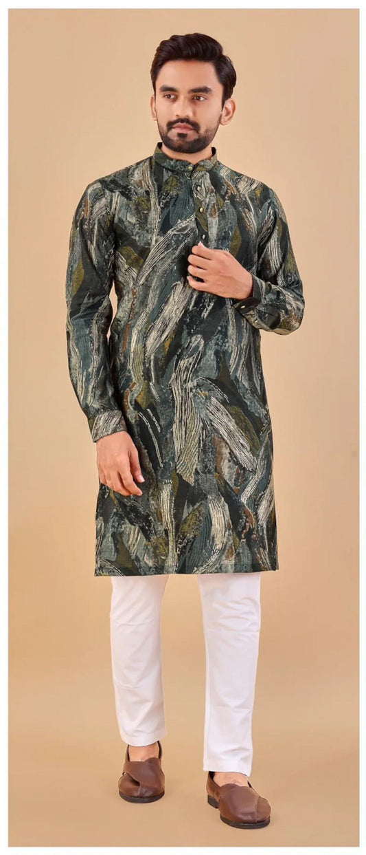 Mens Kurta Sets Cotton Kurta With Pajama Pants, Kurta Churidar, Kurta Pajama Men, Men Kurta Pajama 16-SR13