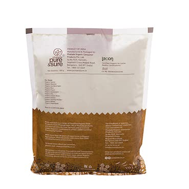 Pure and Sure Organic Gram Flour (Besan) - 500 gm