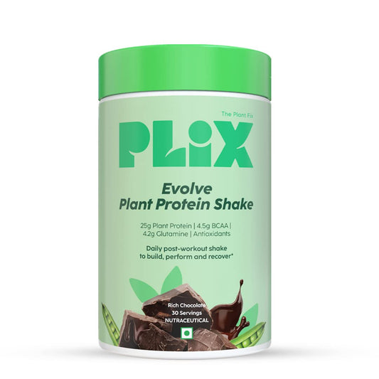 PLIX The Plant Fix Evolve Plant Protein Shake Powder - Chocolate -1 kg