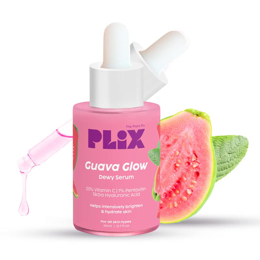 PLIX  Skin Glow 15 Effervescent Tablets and Guava Serum - 30 ml Combo