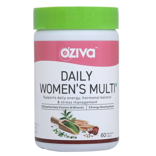 OZiva Daily Women’s Multi Tablets – 60 Count | Plant-Based Daily Wellness Supplement