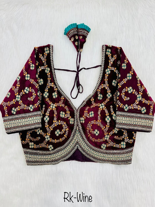 Heavy Pure Soft Velvet Blouse