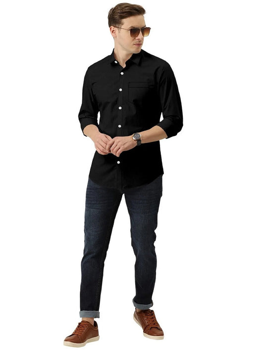 Men's Cotton Formal Wear Long Sleeves Shirt FA