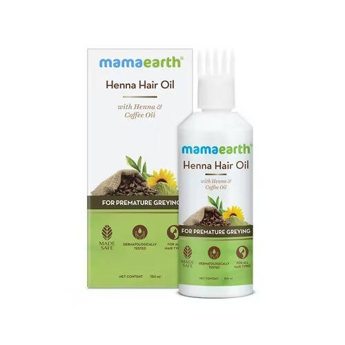 Mamaearth Henna Hair Oil with Henna & Coffee Oil Premature Greying - 150ml