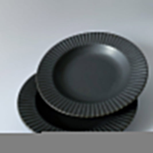 The Classic Black Pasta Plates