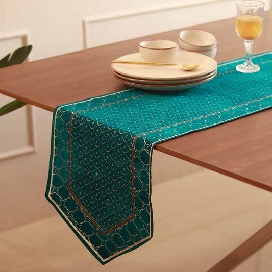 Teal Tranquility Table Runner | 13X72 inch