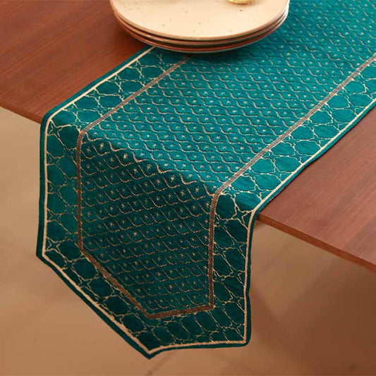 Teal Tranquility Table Runner | 13X72 inch