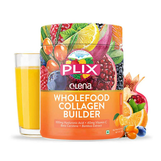 PLIX The Plant Fix Wholefood Collagen Builder Powder for Skin - Orange -200 gm